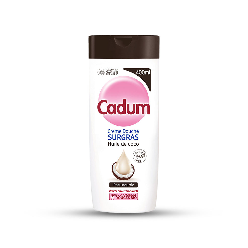 Crème douche surgras cadum huile de coco