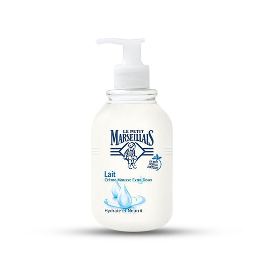 Savon liquide Le petit marseillais lait crème mousse extra doux